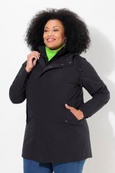 Damskie Kurtka funkcyjna HYPRAR 3w1 trapezowy krój pikowana kamizelka kaptur. Czarne kamizelki damskie Ulla Popken, plus size, z materiału. Za 1,049.99 zł.