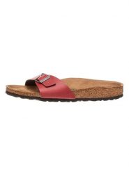 Birkenstock Klapki "Madrid" w kolorze czerwonym rozmiar: 37. Czerwone klapki damskie Birkenstock, bez wzorów, bez obcasa. Za 231.13 zł.