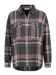 Stitch & Soul Koszula w kolorze antracytowo-fioletowym rozmiar: M. Czarne koszule damskie Stitch & Soul, m, bez wzorów, z bawełny, bez kołnierzyka, bez ramiączek. Za 69.75 zł.