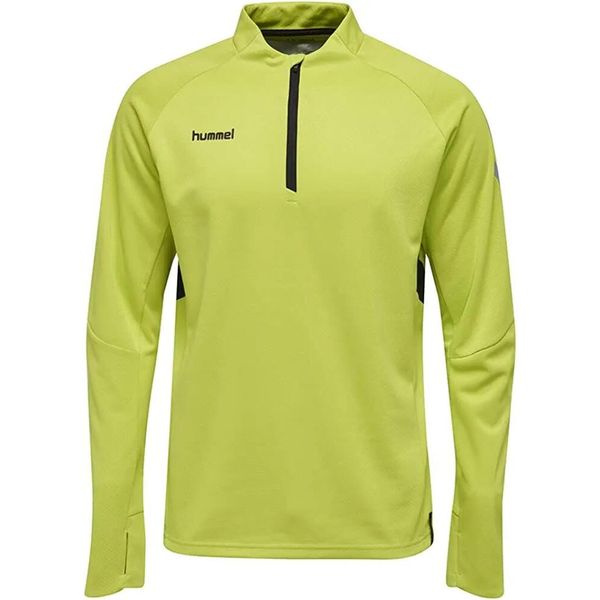Męska bluza Hummel Tech Move Half Zip Limonkowo-zielona. Zielone bluzy bez kaptura męskie HUMMEL, m. Za 232.99 zł.
