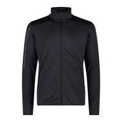 Bluza dresowa z podwójnego materiału CMP. Brązowe bluzy bez kaptura męskie CMP, z dresówki. Za 149.99 zł.