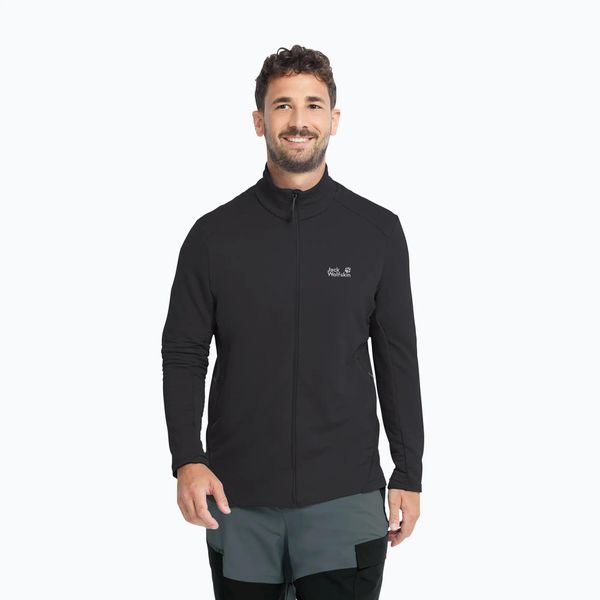 Bluza trekkingowa męska Jack Wolfskin Litestride Full Zip. Czarne bluzy bez kaptura męskie Jack Wolfskin, m, z materiału. Za 357.99 zł.