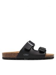 CMP Klapki Eco Thalitha Slipper 3Q91016 Czarny. Czarne klapki damskie CMP, bez wzorów, ze skóry, bez obcasa. Za 189.99 zł.