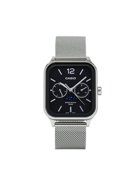 Casio Zegarek Classic MTP-M305M-8AVER Srebrny. Szare, analogowe zegarki męskie Casio, srebrne. Za 489.99 zł.