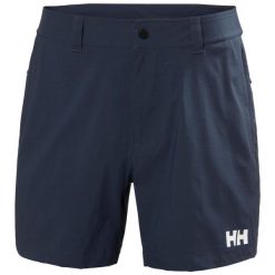 Szorty Helly Hansen Move QD 6". Niebieskie szorty męskie Helly Hansen, z elastanu, bez kołnierzyka. Za 375.00 zł.