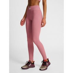 Damskie legginsy bezszwowe Hummel Pulse. Fioletowe legginsy damskie HUMMEL, bez wzorów, na fitness i siłownię. Za 163.50 zł.