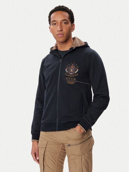 Aeronautica Militare Bluza 262FE2131UF00662 Granatowy Regular Fit. Niebieskie bluzy bez kaptura męskie AERONAUTICA MILITARE, m. Za 749.99 zł.