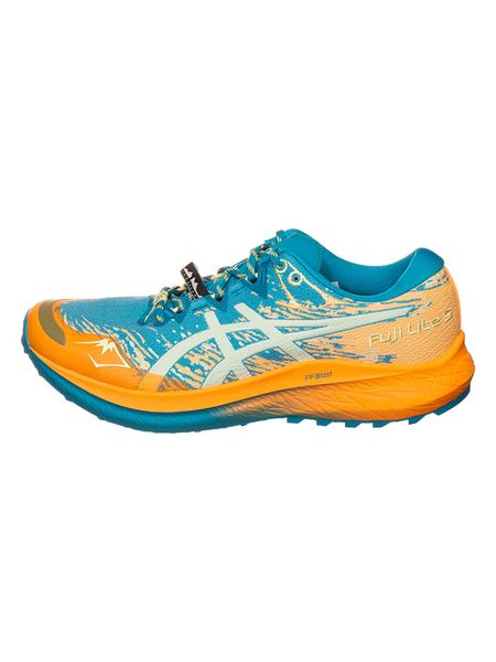 Asics Buty "Fuji Lite 5" w kolorze niebiesko-pomarańczowym do biegania rozmiar: 44. Niebieskie buty fitness męskie Asics. Za 372.47 zł.