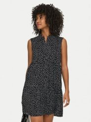 ONLY Sukienka koszulowa Thea 15369020 Czarny Regular Fit. Czarne sukienki damskie Only, l, bez wzorów, z wiskozy, bez kołnierzyka, bez ramiączek, koszulowe. Za 169.99 zł.