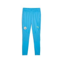 Spodnie treningowe Manchester City 2024/25. Niebieskie spodnie sportowe męskie Puma, z materiału. Za 270.50 zł.