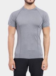 Koszulka termoaktywna męska Sensor Merino Active Tee S/S. Szare bielizna termoaktywna męska Sensor, m, bez wzorów, z materiału. Za 313.49 zł.