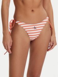 Calvin Klein Swimwear Dół od bikini LV00Q61215 Pomarańczowy. Brązowe bikini damskie Calvin Klein Swimwear, bez wzorów. Za 189.99 zł.