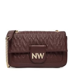 Torebka Nine West. Czerwone torebki klasyczne damskie Nine West, bez wzorów, wizytowe, bez kołnierzyka, bez ramiączek. Za 349.99 zł.
