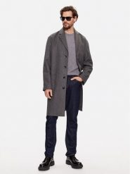 Calvin Klein Płaszcz wełniany K10K111745 Szary Regular Fit. Szare płaszcze męskie CALVIN KLEIN, na zimę, m, bez wzorów, z wełny. Za 1,899.00 zł.