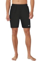 Szorty kąpielowe męskie Nike Essential 7" Volley. Czarne szorty sportowe męskie Nike, m, z materiału, żeglarskie. Za 137.99 zł.