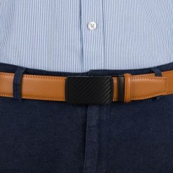 Pasek męski skórzany 3,5 cm klamra automatyczna Beltimore camel 50-554 : Kolory - brązowy, beżowy, Rozmiar pasków - r.115-130 cm. Brązowe paski męskie bez wzorów, ze skóry, wizytowe. Za 64.99 zł.