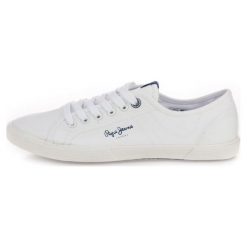 Pepe Jeans tenisówki męskie Aberman 2.1 45 biały. Białe trampki i tenisówki męskie Pepe Jeans, bez wzorów, z jeansu, bez zapięcia. Za 241.00 zł.