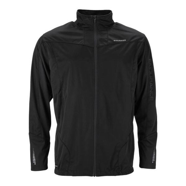 Kurtka rowerowa męska Endurance Cluson Membrane. Czarne kurtki męskie Endurance, l, bez wzorów, z dresówki, bez kaptura. Za 299.99 zł.