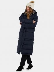 Płaszcz Zimowy Damski Fundango Sabina. Niebieskie płaszcze damskie Fundango, na zimę, l, bez wzorów, z poliesteru, biznesowe. Za 499.00 zł.