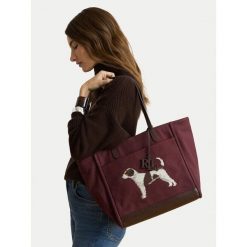 Torebka LAUREN RALPH LAUREN. Czerwone torebki klasyczne damskie Lauren Ralph Lauren, bez wzorów, bez dodatków. Za 1,499.00 zł.