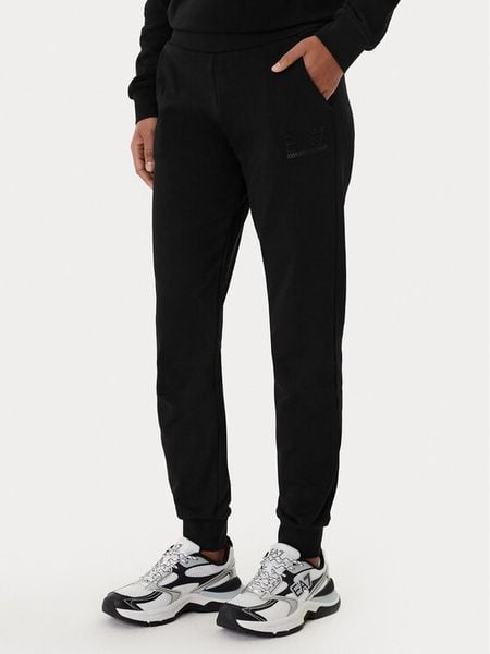 EA7 Emporio Armani Spodnie dresowe 7W000538 AF15831 Czarny Regular Fit. Czarne spodnie dresowe damskie EA7 Emporio Armani, m, bez wzorów, z bawełny. Za 509.99 zł.