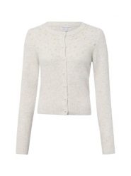 Marie Lund sweter z domieszką wełny Kobiety szary, S. Szare swetry klasyczne damskie Marie Lund, s, z wełny, bez kołnierzyka. Za 179.95 zł.