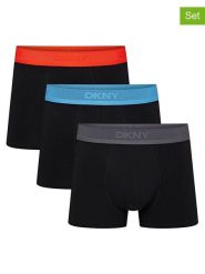 DKNY Bokserki (3 pary) w kolorze czarnym rozmiar: L. Czarne bokserki męskie DKNY, bez wzorów. Za 81.95 zł.