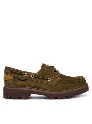 Clarks Półbuty Cleyhill Boat 26327952 Zielony. Zielone półbuty męskie Clarks, ze skóry, bez zapięcia. Za 479.99 zł.
