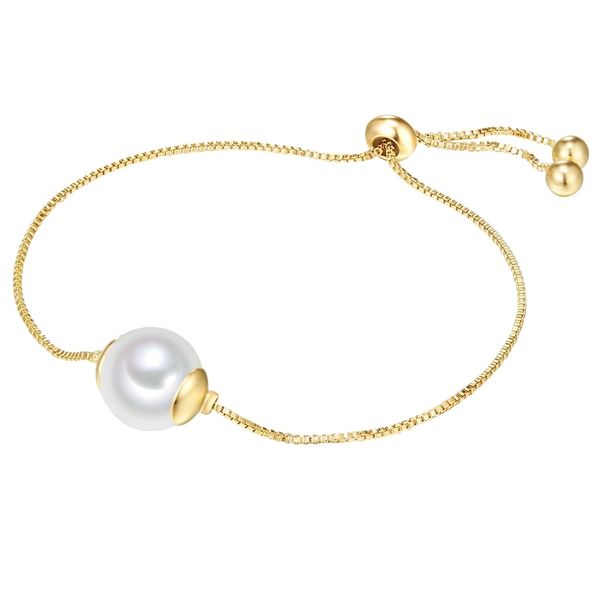Lulu & Jane Mosiadz Sztuczna perła Bransoletki 1 ct Damski. Białe bransoletki damskie Lulu & Jane, pozłacane. Za 149.99 zł.
