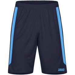 Szorty Jako Power. Niebieskie szorty damskie Jako, bez wzorów, z materiału, sportowe. Za 109.91 zł.