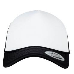 Czapka Z Daszkiem Foam Curved Peak Trucker Cap. Białe czapki z daszkiem damskie FLEXFIT, bez wzorów. Za 51.99 zł.