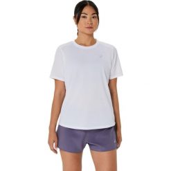 Koszulka damska Asics Core. Czarne t-shirty damskie Asics, l, bez wzorów, z materiału, bez kołnierzyka. Za 165.00 zł.