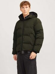 Jack & Jones Kurtka zimowa w kolorze khaki rozmiar: XL. Brązowe kurtki męskie Jack & Jones, na zimę, xl, bez wzorów, bez kaptura. Za 123.25 zł.