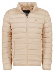 Geographical Norway Kurtka pikowana w kolorze beżowym rozmiar: L. Brązowe kurtki męskie Geographical Norway, l, bez wzorów, bez kaptura. Za 127.35 zł.