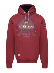 Geographical Norway Bluza "Gexpe" w kolorze bordowym rozmiar: L. Czerwone bluzy z kapturem męskie Geographical Norway, l. Za 122.38 zł.