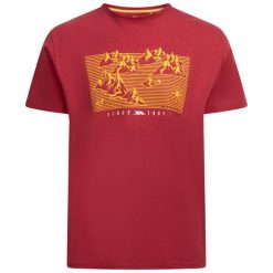 T-shirt Trespass Manny. Czerwone t-shirty męskie Trespass, l, bez wzorów, z bawełny, bez kołnierzyka. Za 127.00 zł.