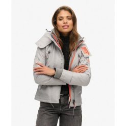 Kurtka przeciwwiatrowa Mountain SD-Windcheater. Szare kurtki damskie Superdry., bez wzorów, bez kaptura. W wyprzedaży za 373.90 zł.