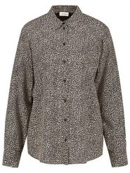 Gerry Weber Bluzka w kolorze czarno-beżowym rozmiar: 40. Brązowe bluzki damskie Gerry Weber, s, bez wzorów, z wiskozy, klasyczne, bez kołnierzyka, bez ramiączek. Za 126.45 zł.