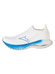 Mizuno Buty "Wave Neo Wind" w kolorze biało-niebieskim do biegania rozmiar: 40. Białe buty fitness męskie Mizuno. Za 355.78 zł.