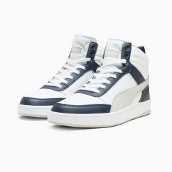 Buty sportowe męskie Puma DRIBBLE białe 40098003 r 46. Białe buty sportowe na co dzień męskie Puma, z gumy, bez zapięcia, trekkingowe. Za 211.05 zł.