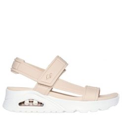 Sandały damskie SKECHERS Uno Summer Stand 2. Brązowe sandały damskie Skechers, bez wzorów, bez obcasa. Za 209.99 zł.