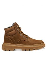 Geox Trapery J Kiddartah J46M9A 032FU C6002 D Brązowy. Brązowe buty zimowe chłopięce Geox, z nubiku, bez zapięcia. Za 289.99 zł.