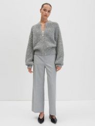 Someday Spodnie "Cevil" w kolorze jasnoszarym rozmiar: 42. Szare spodnie materiałowe damskie Someday, bez wzorów, z materiału, z podwyższonym stanem. Za 117.99 zł.