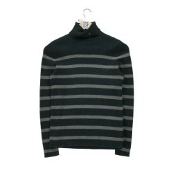 Kobaltowy sweter z golfem dla kobiet. Szare golfy damskie Ralph Lauren, l, bez wzorów, z materiału, bez ramiączek. Za 59.60 zł.