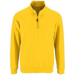 Sweter Męski Stan Zip Z Kołnierzem Stojącym. Żółte swetry męskie SOL'S, m, bez wzorów, bez kołnierzyka. Za 134.99 zł.