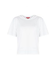 Guess T-Shirt "Noley" | Q2GI48KAK90 | Kobieta | Biały. Białe t-shirty damskie Guess, xs, z aplikacjami, z bawełny, bez kołnierzyka. W wyprzedaży za 119.00 zł.