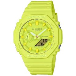 Zegarek Unisex Casio G-Shock GA-2100-9A9ER. Żółte zegarki męskie Casio. Za 412.35 zł.