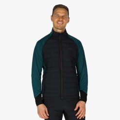 Kurtka do narciarstwa biegowego Męska Swedemount Nordic Hybrid Oddychająca. Czarne kurtki męskie SWEDEMOUNT, m, bez wzorów, z tkaniny, bez kaptura, na fitness i siłownię. Za 399.99 zł.