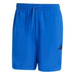Szorty Chelsea Essentials Small Logo 2024/25. Niebieskie szorty męskie Adidas, z materiału, bez kołnierzyka. Za 105.99 zł.