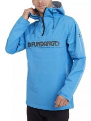Kurtka turystyczna męska Fundango Salmo Logo. Niebieskie kurtki treningowe męskie Fundango, m, bez wzorów, z materiału, trekkingowe. Za 306.90 zł.